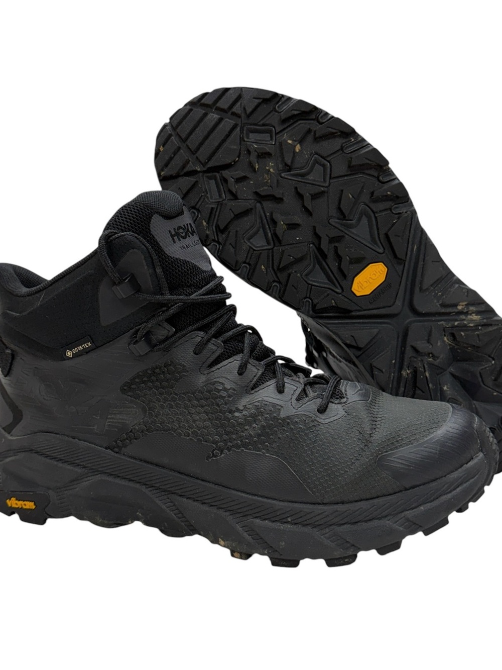 Hoka One Trail Code GTX Boots Mens 10.5 Black Waterproof Gore Tex Hiking Shoes